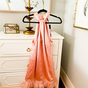 ELLIAT PINK FEATHERED EDGE MINI PARTY DRESS THE RACHEL DRESS